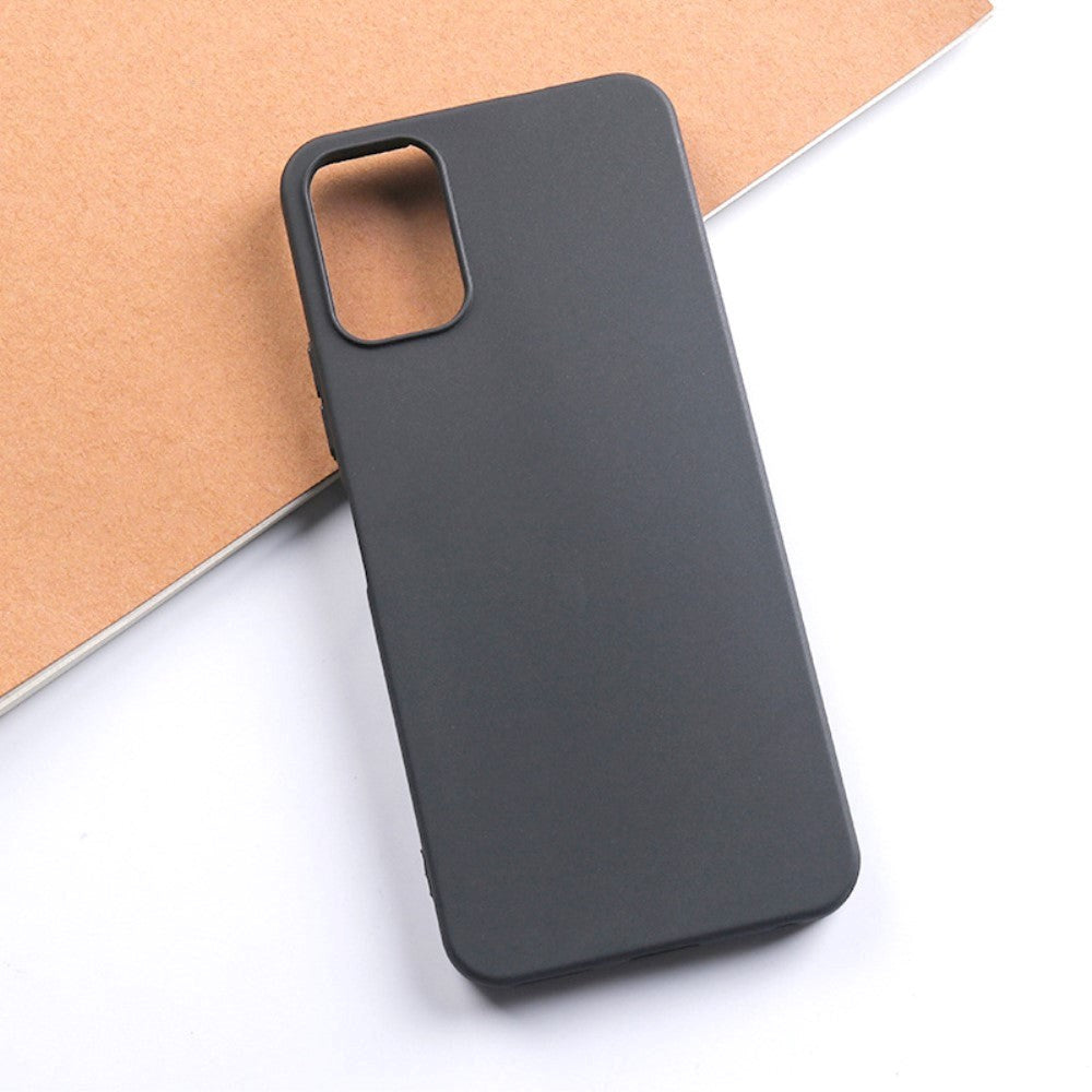 Nokia C32 Mat Fleksibelt Plastik Cover - Sort