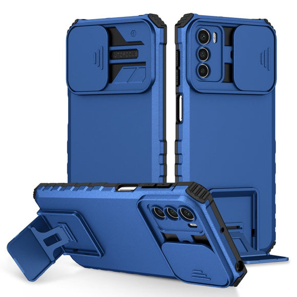 EIDERWOOD Motorola Moto G42 Håndværker Cover m. Kickstand & Cam Slider - Blå