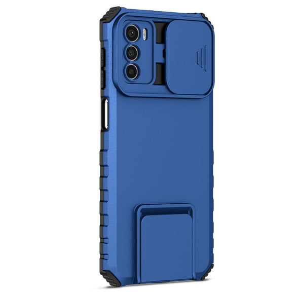 EIDERWOOD Motorola Moto G42 Håndværker Cover m. Kickstand & Cam Slider - Blå