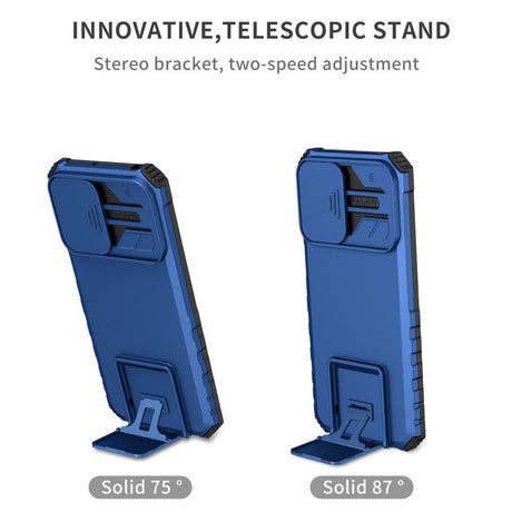 EIDERWOOD Motorola Moto G42 Håndværker Cover m. Kickstand & Cam Slider - Blå