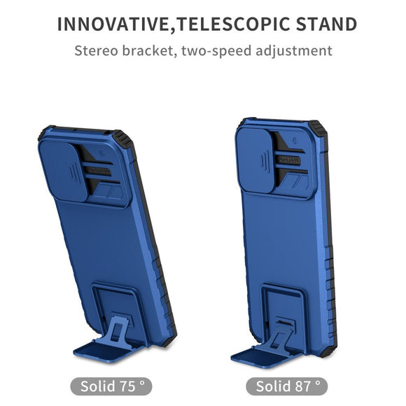 EIDERWOOD Motorola Moto G42 Håndværker Cover m. Kickstand & Cam Slider - Blå
