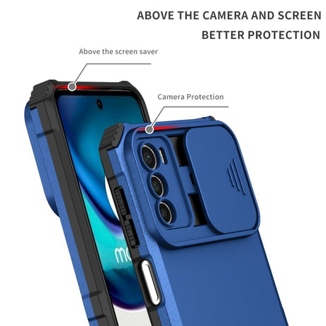 EIDERWOOD Motorola Moto G42 Håndværker Cover m. Kickstand & Cam Slider - Blå