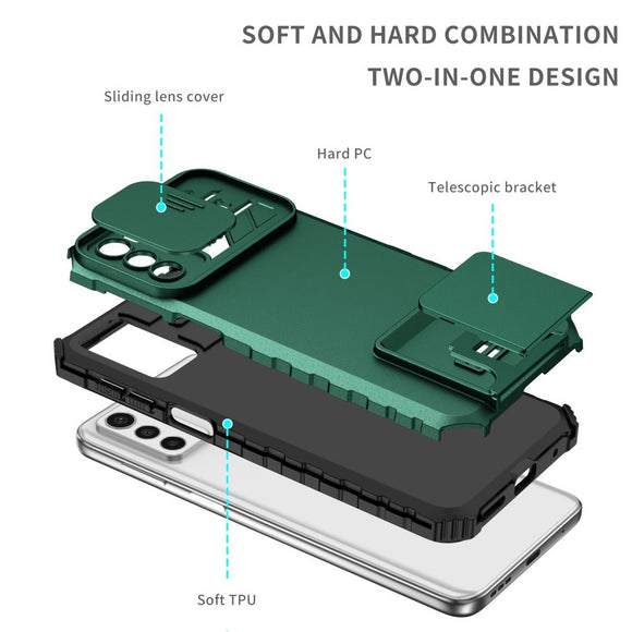 EIDERWOOD Motorola Moto G42 Håndværker Cover m. Kickstand & Cam Slider - Grøn