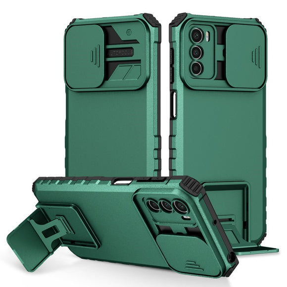 EIDERWOOD Motorola Moto G42 Håndværker Cover m. Kickstand & Cam Slider - Grøn