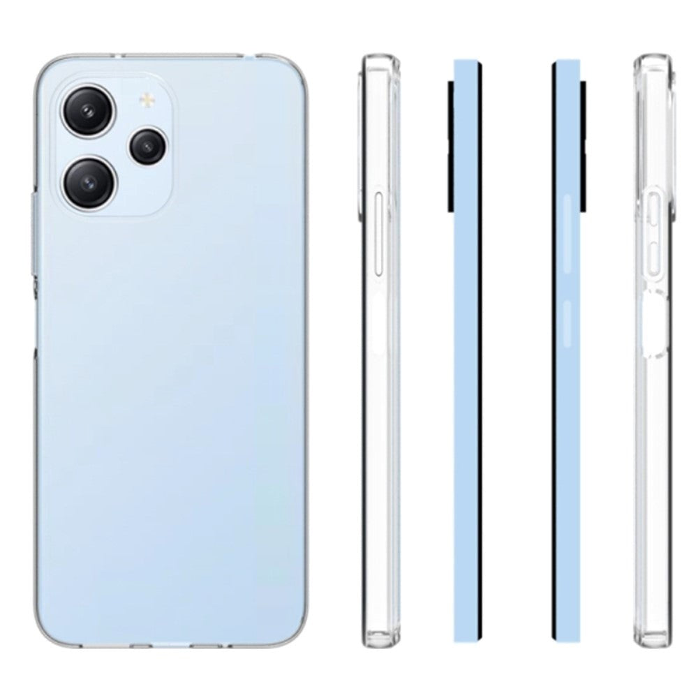 Xiaomi Redmi 12 (4G) / 12 (5G) / Poco M6 Pro (5G) Fleksibelt Plastik Cover - Gennemsigtig