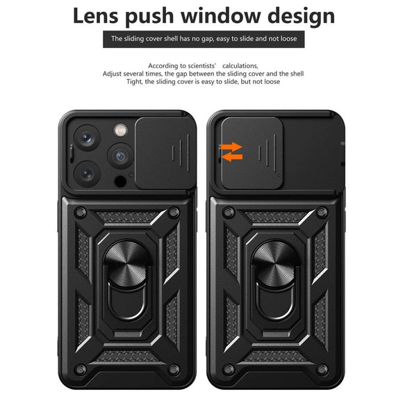 iPhone 15 Pro Håndværker Cover m. Magnetisk Kickstand & Cam Slider - Grøn
