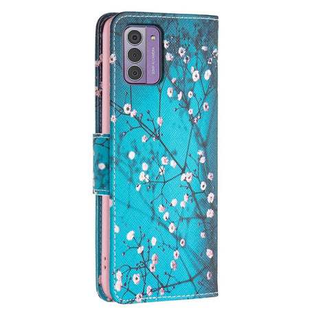 Nokia G42 Læder Cover m. Pung - Blomstring