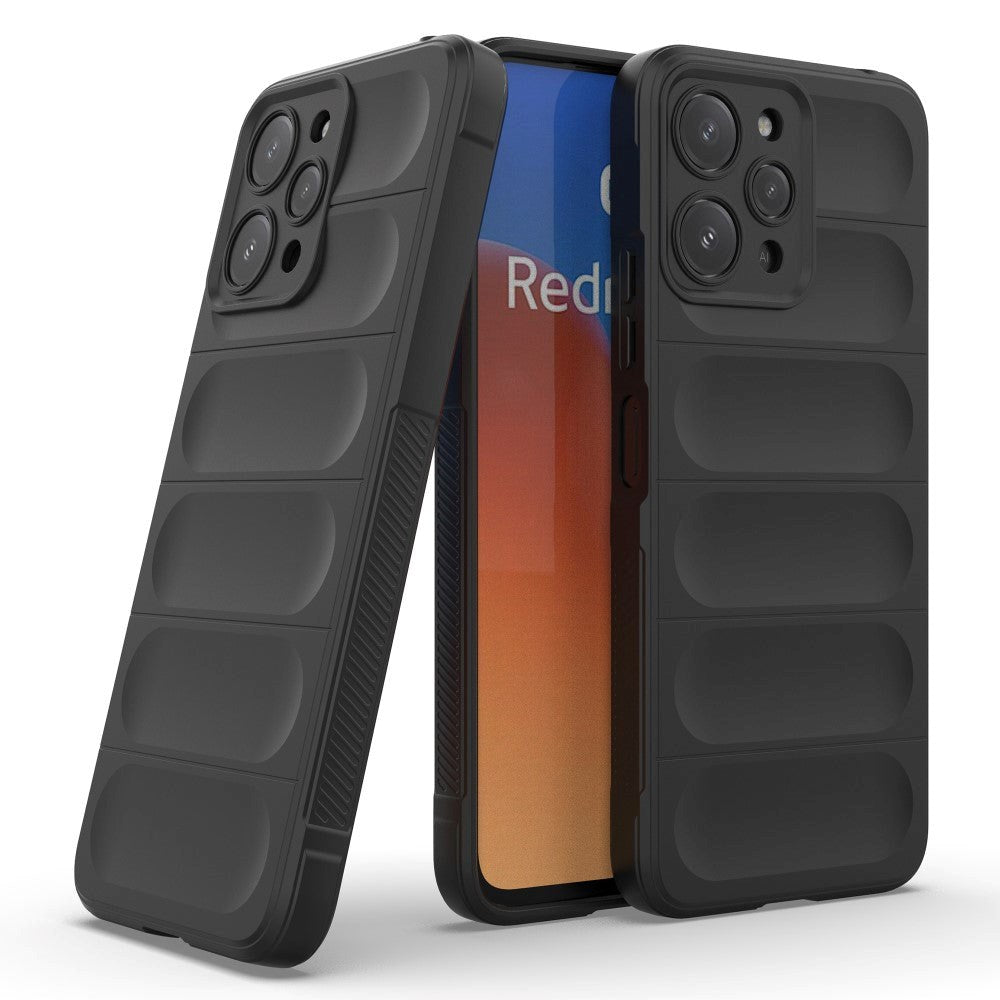 Xiaomi Redmi 12 (4G) Fleksibelt Plastik Cover - Sort
