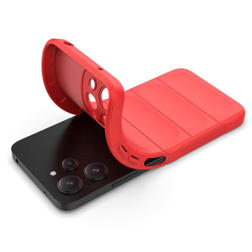 Xiaomi Redmi 12 (4G) Fleksibelt Plastik Cover - Rød