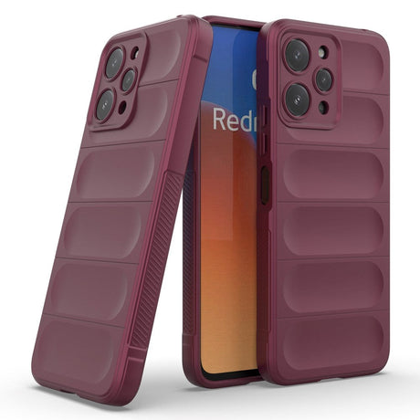 Xiaomi Redmi 12 (4G) Fleksibelt Plastik Cover - Vin Rød