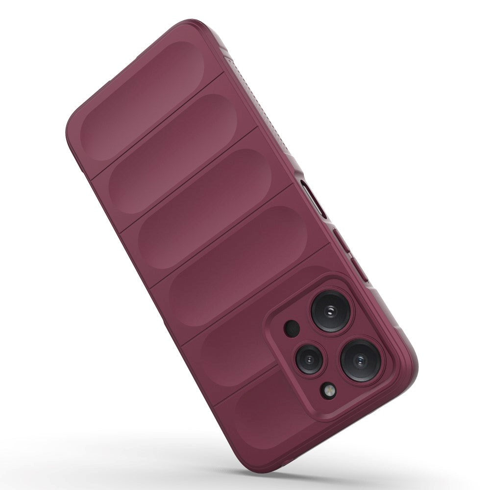 Xiaomi Redmi 12 (4G) Fleksibelt Plastik Cover - Vin Rød