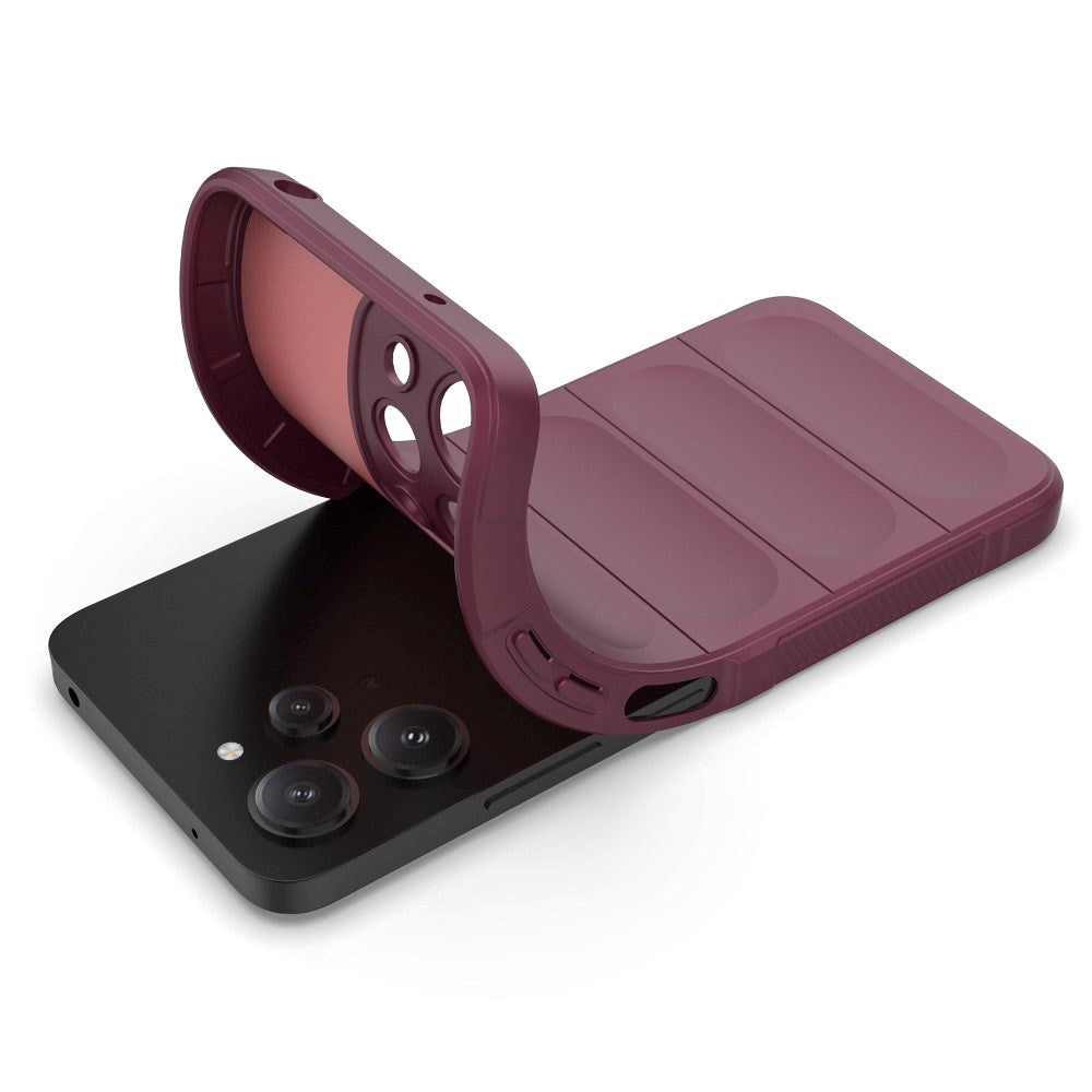 Xiaomi Redmi 12 (4G) Fleksibelt Plastik Cover - Vin Rød