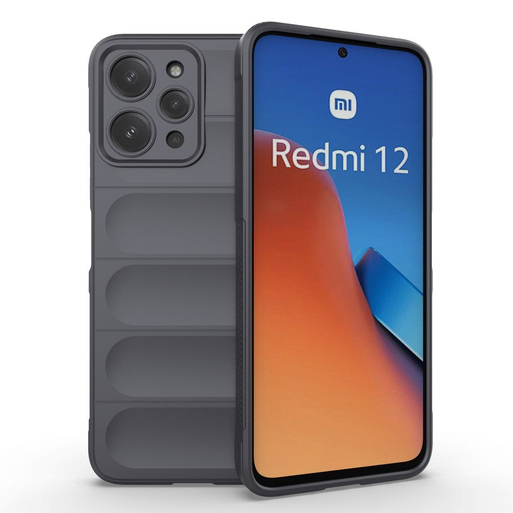 Xiaomi Redmi 12 (4G) Fleksibelt Plastik Cover - Mørkegrå