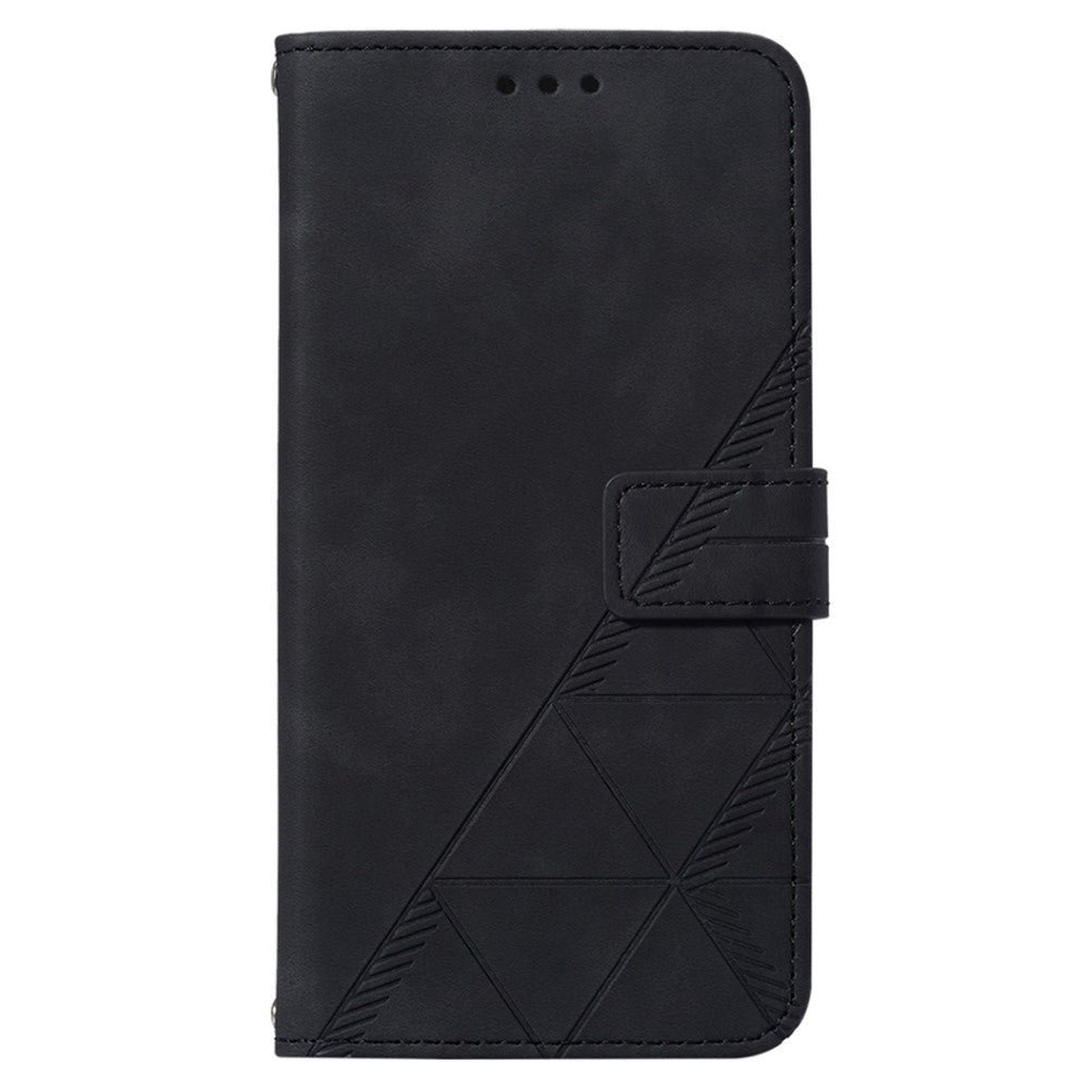 Samsung Galaxy S23 FE Læder Cover m. Pung og Skulderstrop - Sort