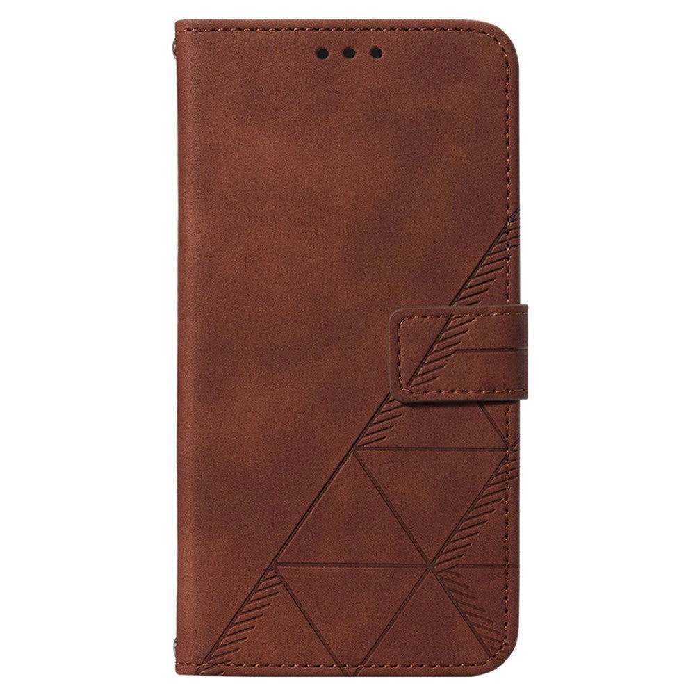Samsung Galaxy S23 FE Læder Cover m. Pung og Skulderstrop - Brun