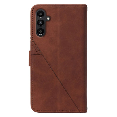 Samsung Galaxy S23 FE Læder Cover m. Pung og Skulderstrop - Brun