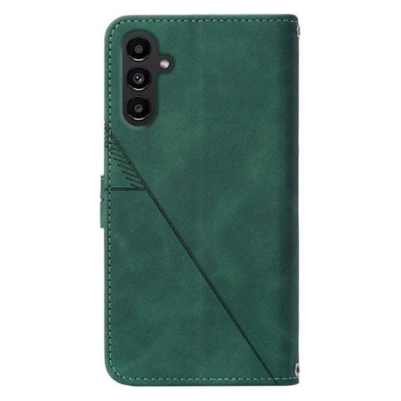Samsung Galaxy S23 FE Læder Cover m. Pung og Skulderstrop - Grøn