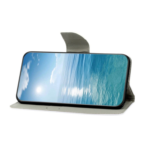 Samsung Galaxy S23 FE Læder Flip Cover m. Motiv, Pung & Strop - Kalejdoskop