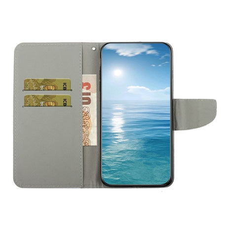 Samsung Galaxy S23 FE Læder Flip Cover m. Motiv, Pung & Strop - Kalejdoskop