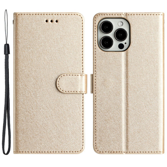 EIDERWOOD iPhone 12 Pro Max Kunstlæder Cover m. Pung & Strop - Guld