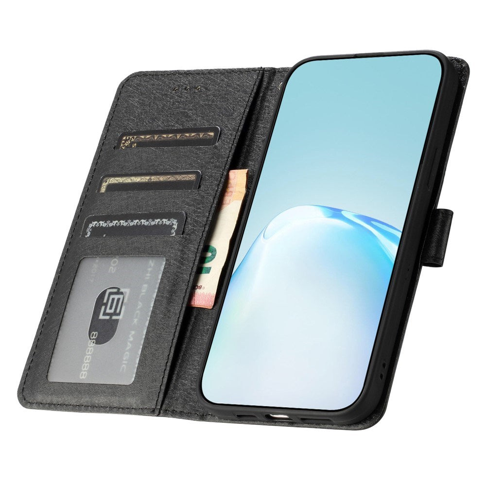 EIDERWOOD iPhone 12 Pro Max Kunstlæder Cover m. Pung & Strop - Sort