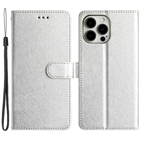 EIDERWOOD iPhone 12 Pro Max Kunstlæder Cover m. Pung & Strop - Sølv