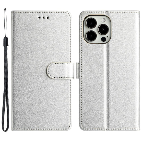 EIDERWOOD iPhone 12 Pro Max Kunstlæder Cover m. Pung & Strop - Sølv