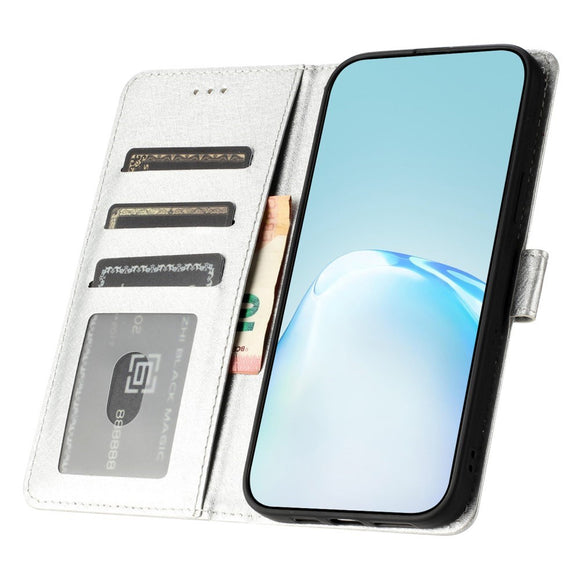 EIDERWOOD iPhone 12 Pro Max Kunstlæder Cover m. Pung & Strop - Sølv