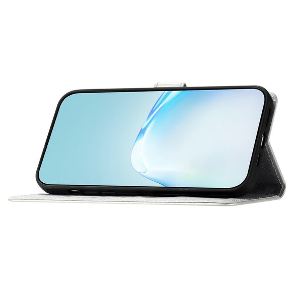 EIDERWOOD iPhone 12 Pro Max Kunstlæder Cover m. Pung & Strop - Sølv