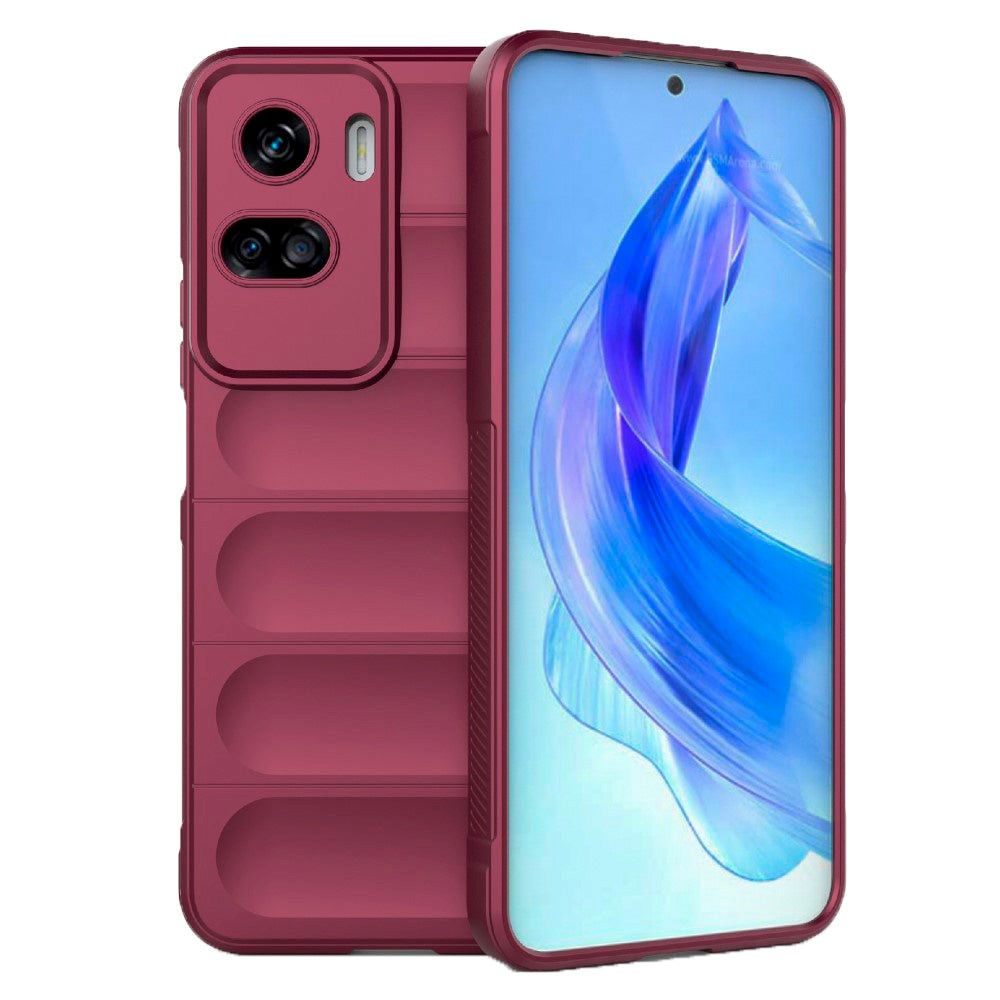 Honor 90 Lite Fleksibelt Plastik Cover - Vinrød