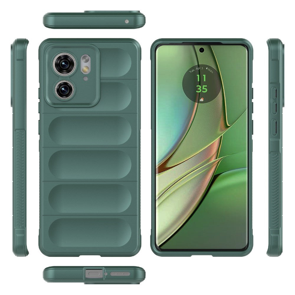 EIDERWOOD Motorola Edge 40 Fleksibelt Plastik Cover - Grøn