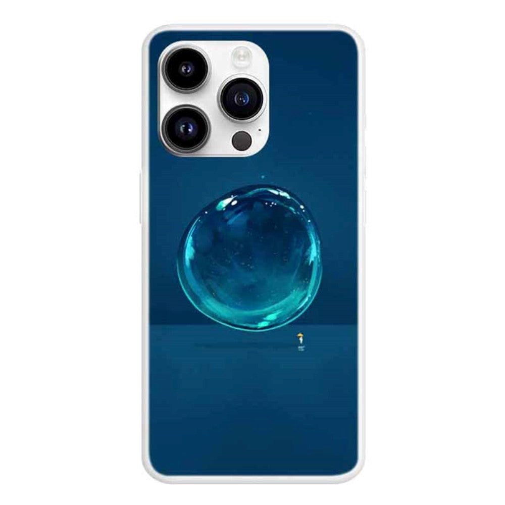 iPhone 15 Pro Fleksibelt Plastik Cover m. Print - Vanddråbe