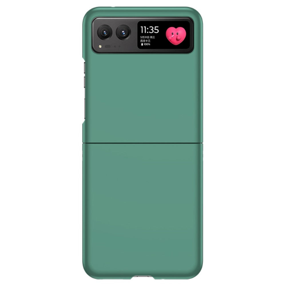 Motorola Razr 40 Hårdt Plastik Cover - Mørkegrøn