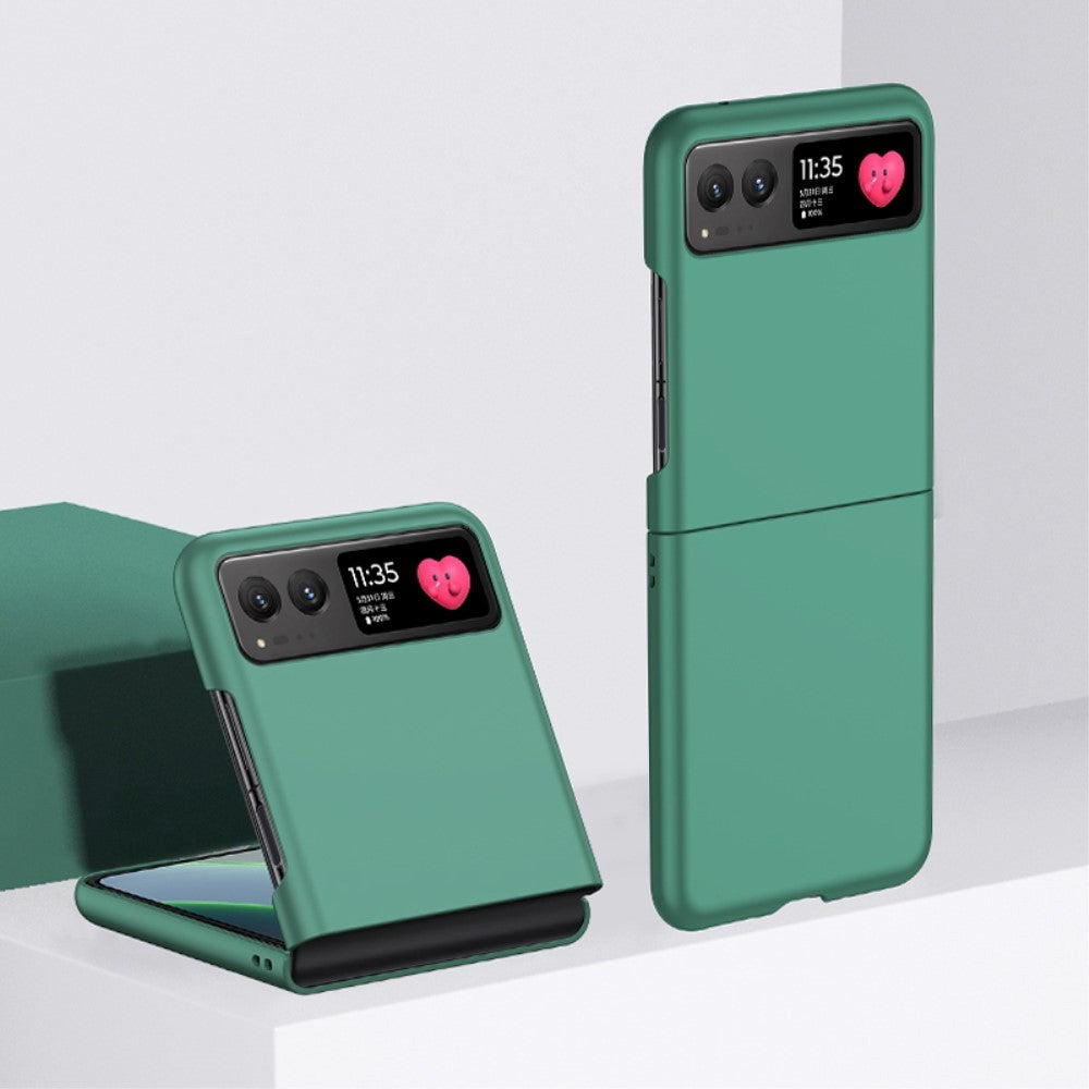 Motorola Razr 40 Hårdt Plastik Cover - Mørkegrøn