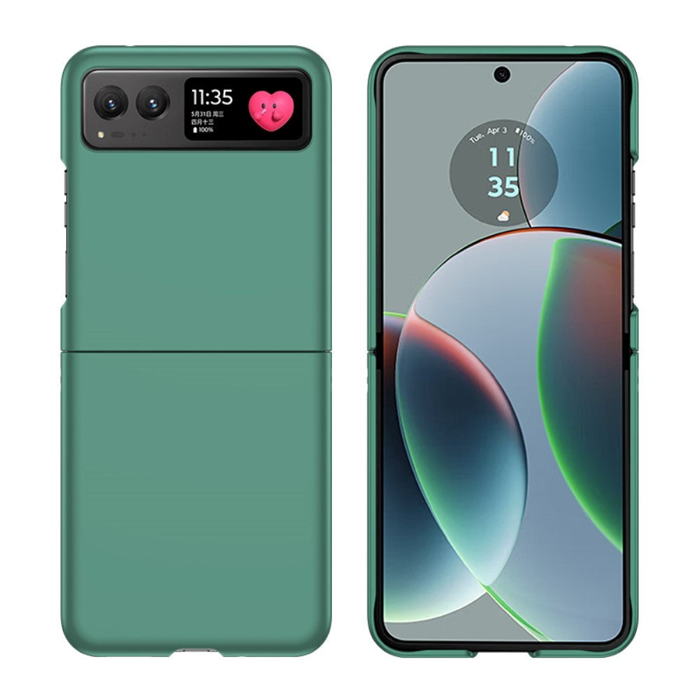 Motorola Razr 40 Hårdt Plastik Cover - Mørkegrøn