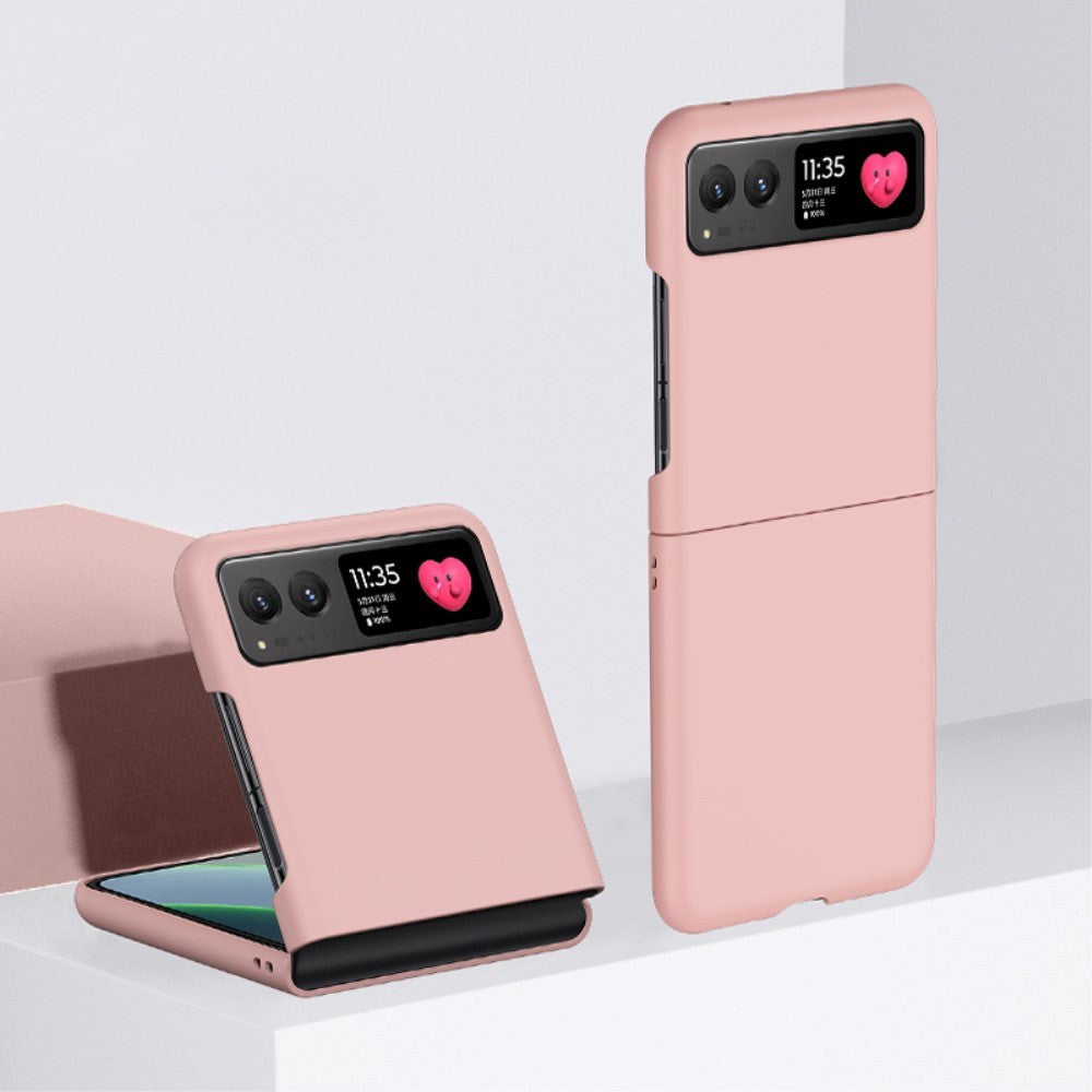 Motorola Razr 40 Hårdt Plastik Cover - Lyserød