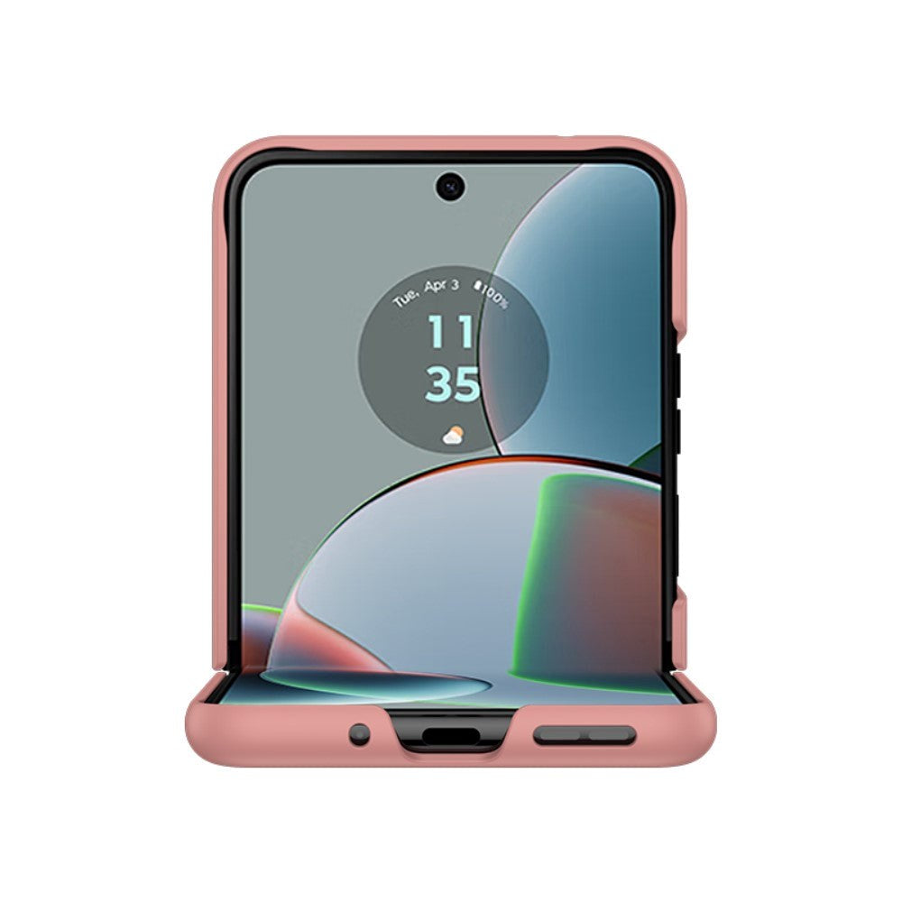 Motorola Razr 40 Hårdt Plastik Cover - Lyserød