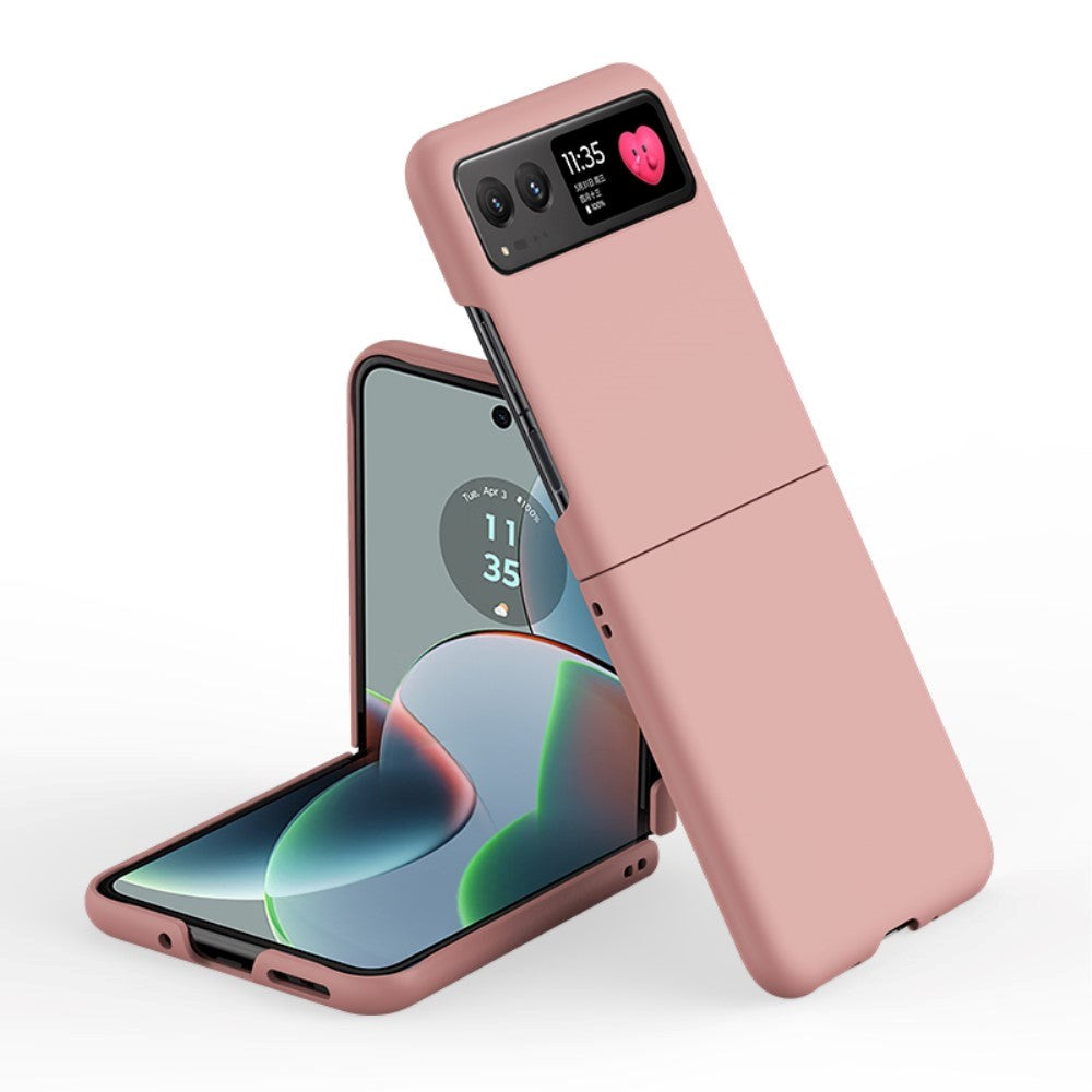 Motorola Razr 40 Hårdt Plastik Cover - Lyserød