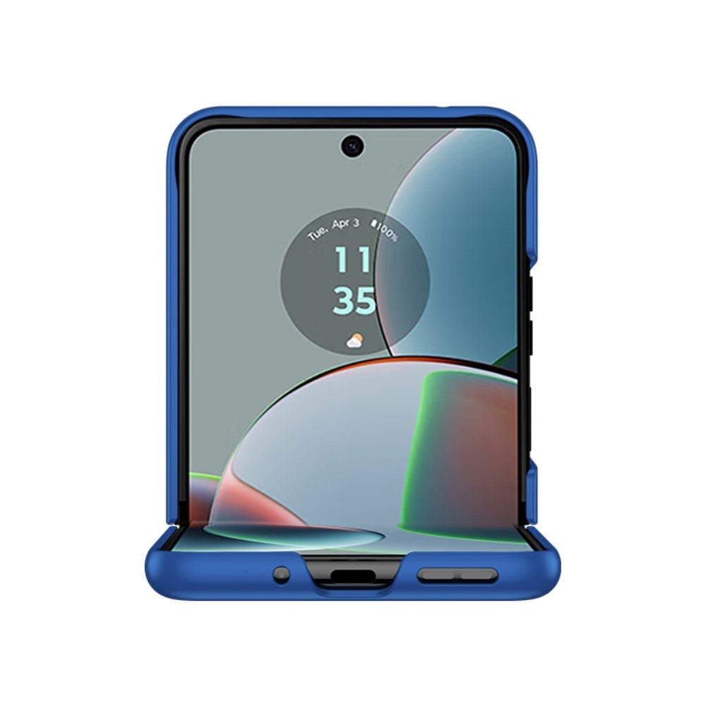 Motorola Razr 40 Hårdt Plastik Cover - Blå