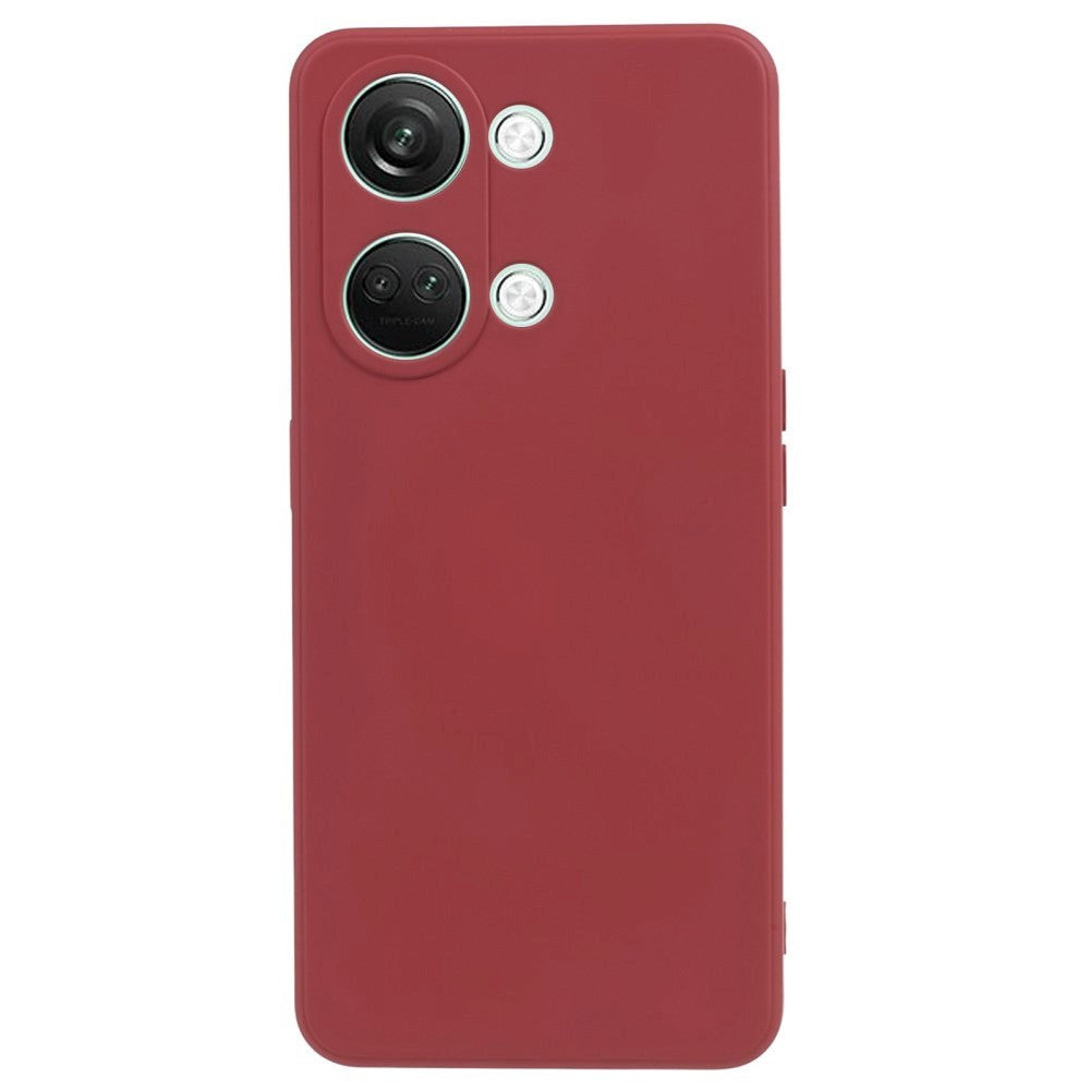 OnePlus Nord 3 5G Fleksibelt Plastik Cover - Rust Rød