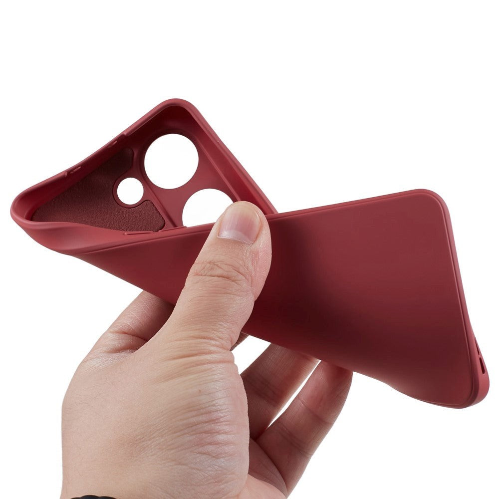 OnePlus Nord 3 5G Fleksibelt Plastik Cover - Rust Rød