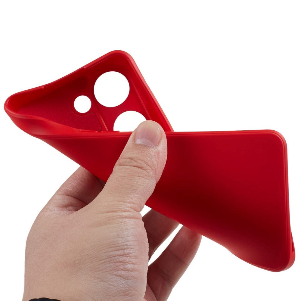 OnePlus Nord 3 5G Fleksibelt Plastik Cover - Rød