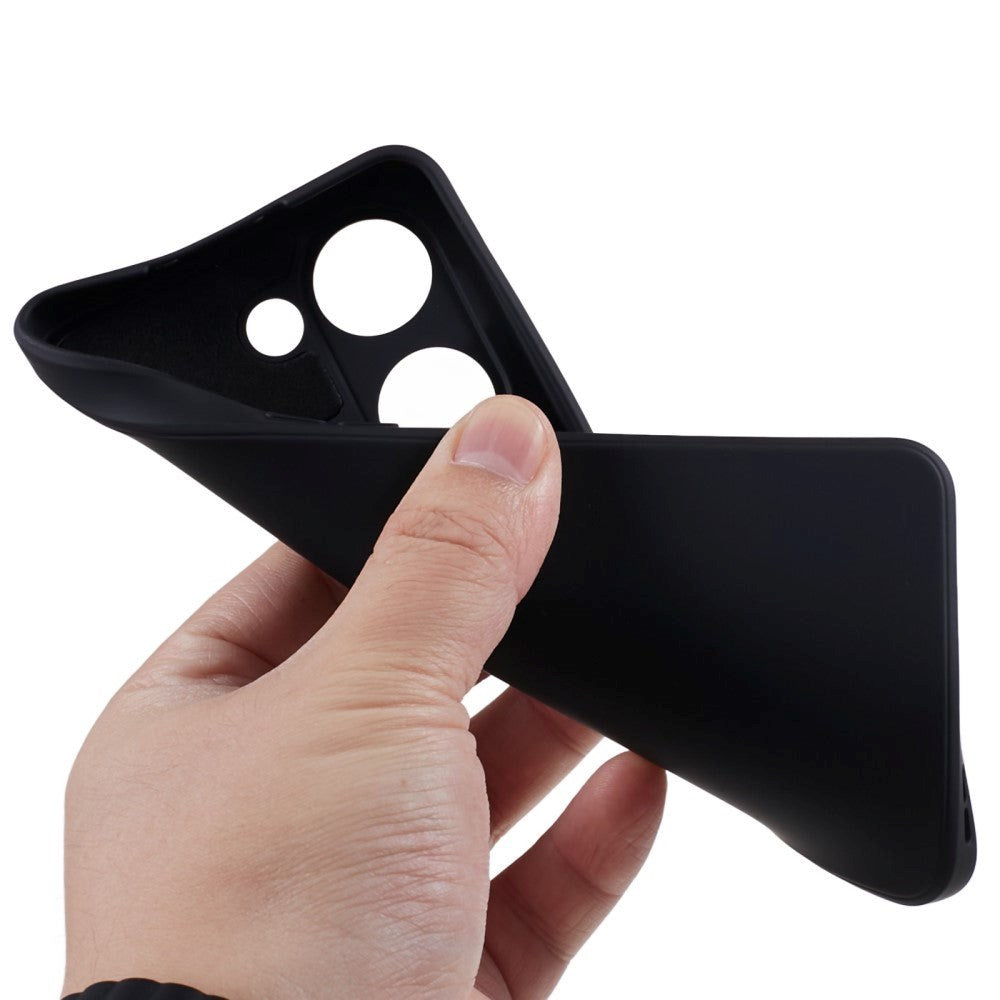 OnePlus Nord 3 5G Fleksibelt Plastik Cover - Sort