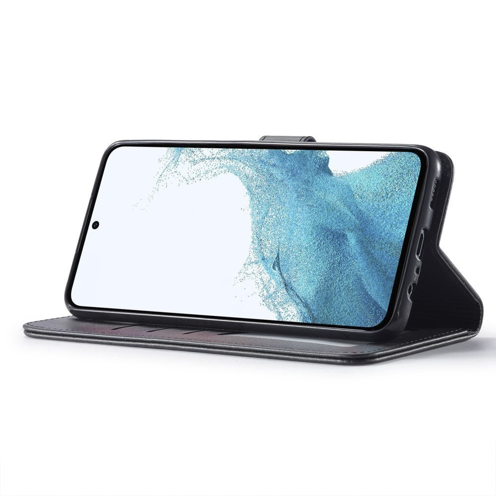 EIDERWOOD Samsung Galaxy S23 FE Kunstlæder Cover m. Pung & Ståfunktion - Sort