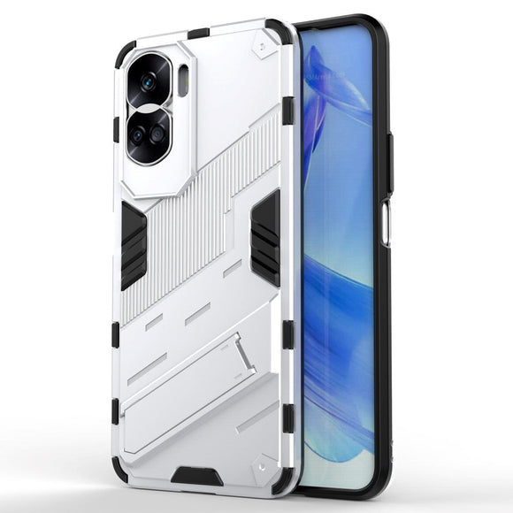 Honor 90 Lite Hybrid Håndværker Cover m. Kickstand - Hvid
