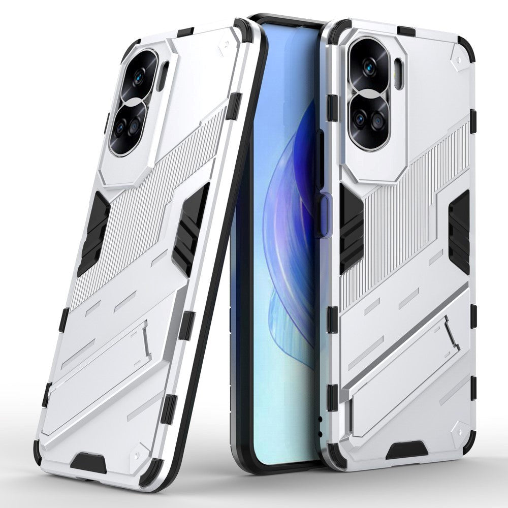 Honor 90 Lite Hybrid Håndværker Cover m. Kickstand - Hvid