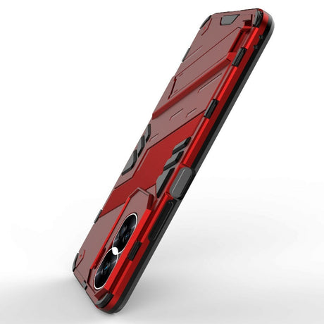 Honor 90 Lite Hybrid Håndværker Cover m. Kickstand - Rød
