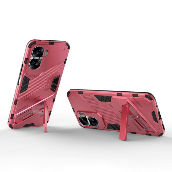 Honor 90 Lite Hybrid Håndværker Cover m. Kickstand - Lyserød
