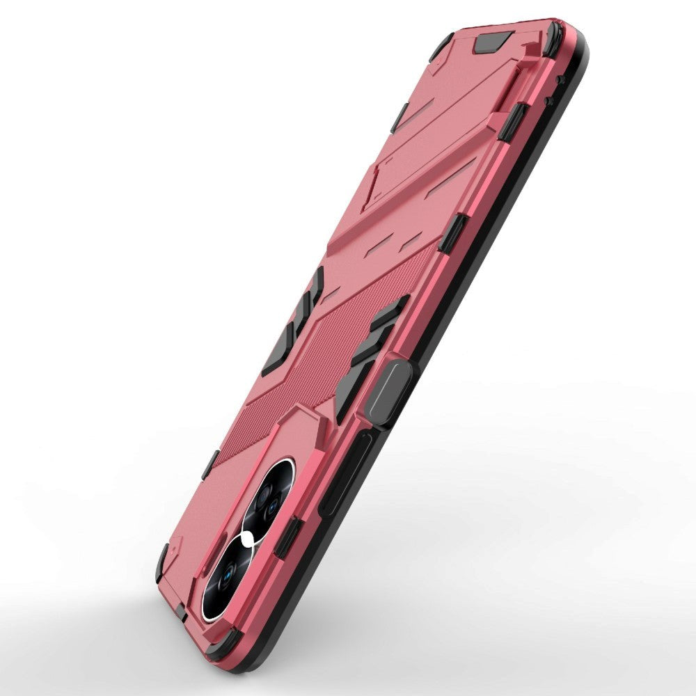 Honor 90 Lite Hybrid Håndværker Cover m. Kickstand - Lyserød