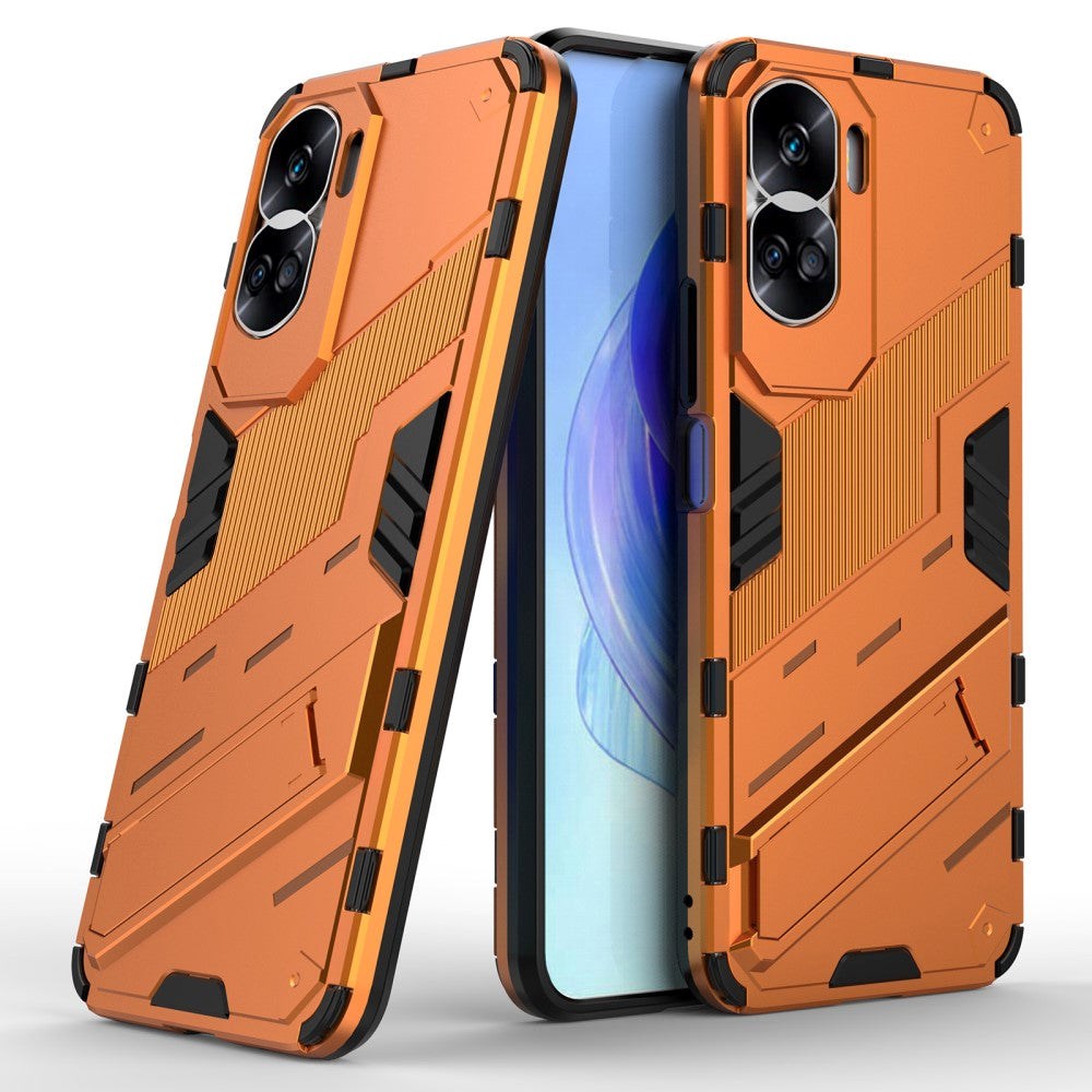 Honor 90 Lite Hybrid Håndværker Cover m. Kickstand - Orange